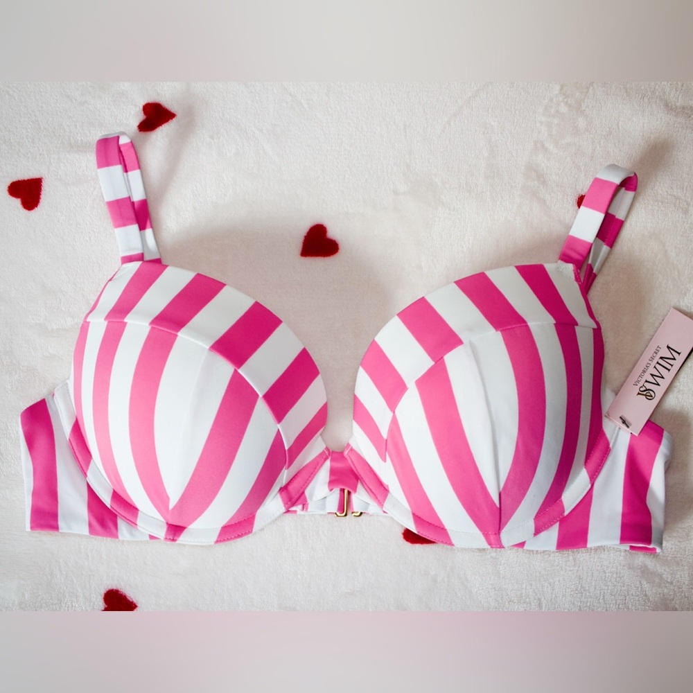 Victorias Secret Pink Cabana Bikini Top 38-B